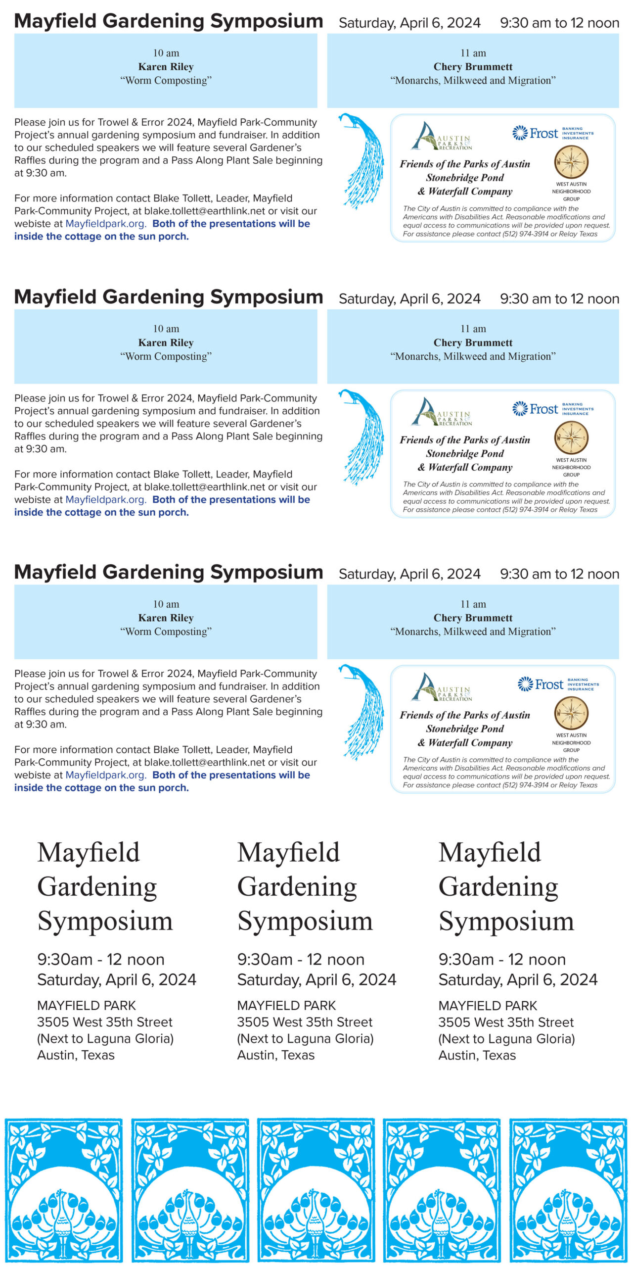 Mayfield Park Events